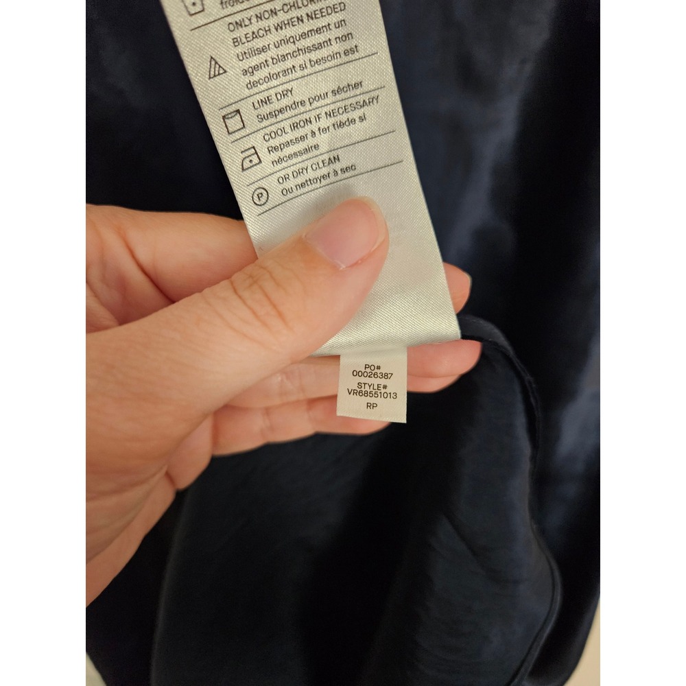 NWT Vince Slip Dress Medium Coastal Blue Satin Naia Acetate Midi VR6855101 - Picture 6 of 10